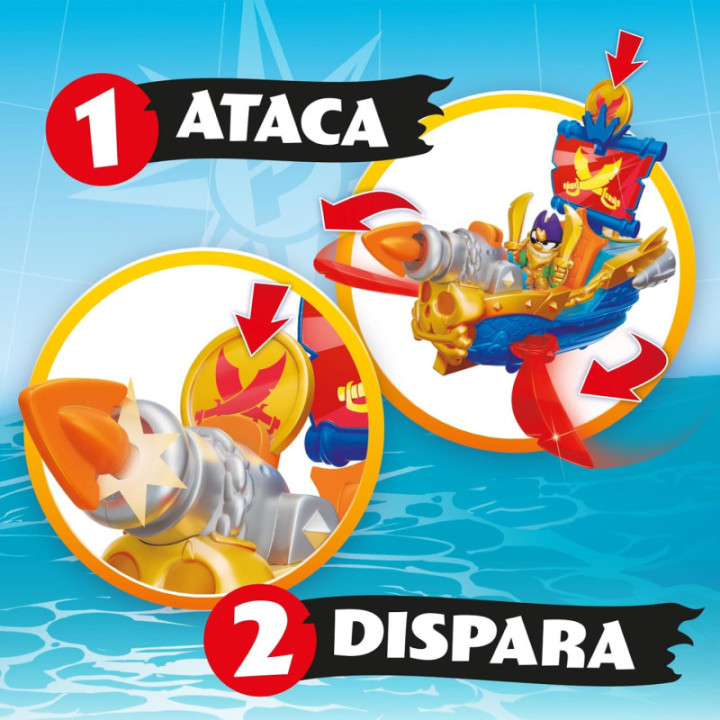 Piratix Adventure World Skull Blade, barco pirata con capitán y tesoro exclusivos