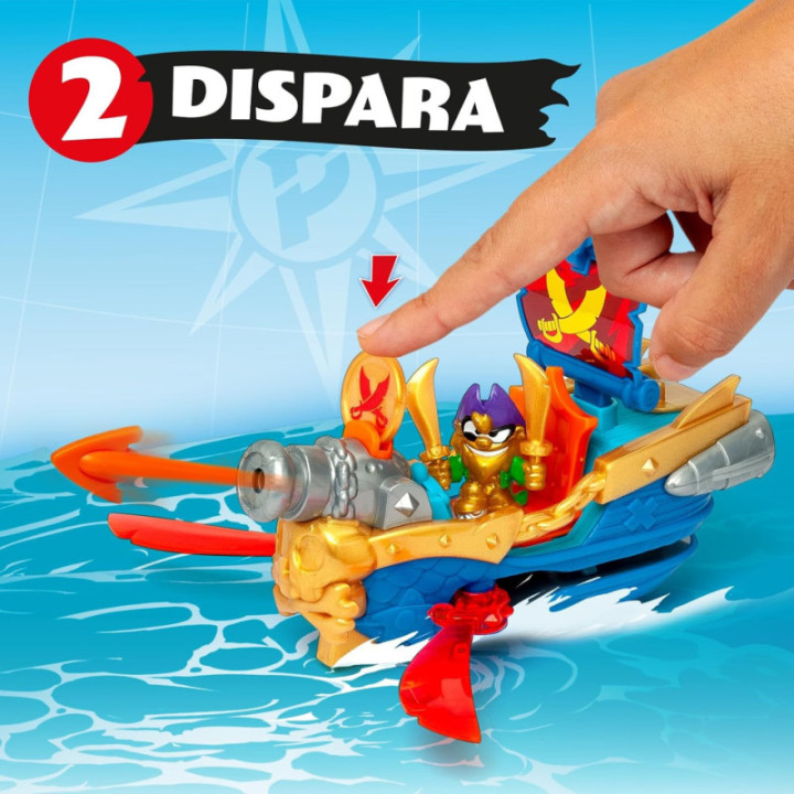 Piratix Adventure World Skull Blade, barco pirata con capitán y tesoro exclusivos