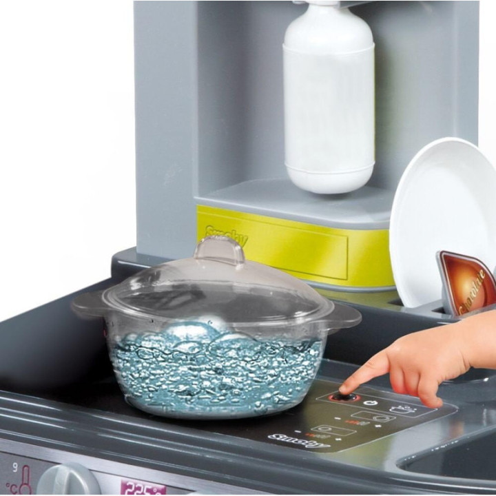Smoby 311017 Cocina Studio Bubble y barbacoa, morado, 28 accesorios