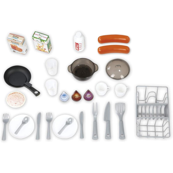 Smoby 311017 Cocina Studio Bubble y barbacoa, morado, 28 accesorios