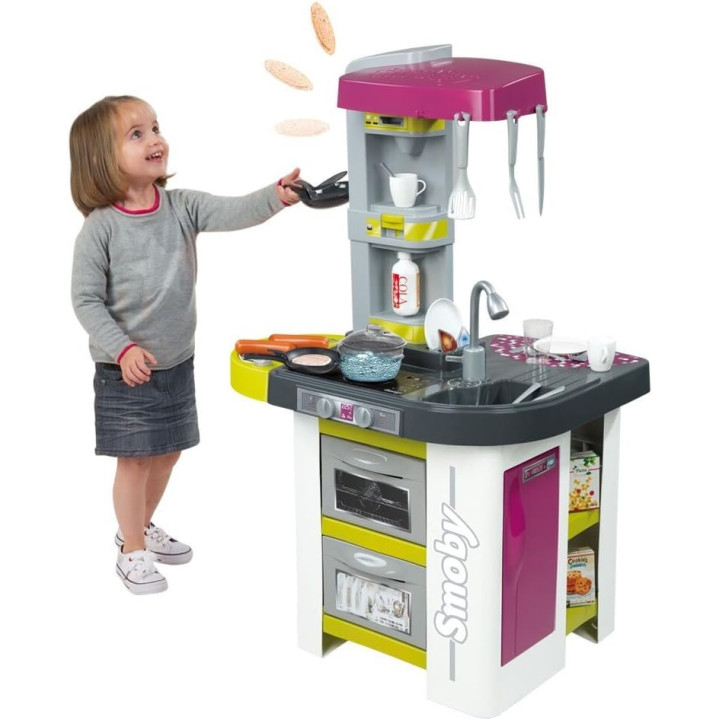 Smoby 311017 Cocina Studio Bubble y barbacoa, morado, 28 accesorios