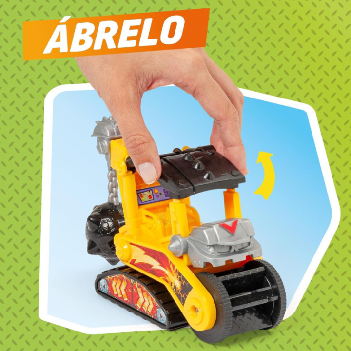 SUPERTHINGS Battle Vehicles Demolition, vehículo con 2 figuras exclusivas