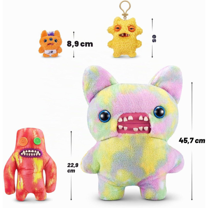 ZURU Funny Ugly Monsters Laboratory Misfits Sasquoosh, peluche de 23 cm