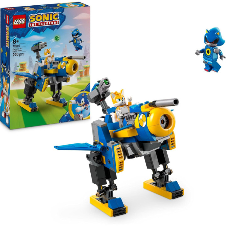 LEGO Sonic 77002 Ciclón vs. Metal Sonic, meca transformable de Tails