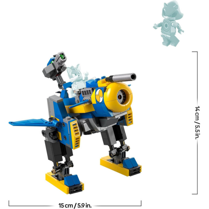 LEGO Sonic 77002 Ciclón vs. Metal Sonic, meca transformable de Tails