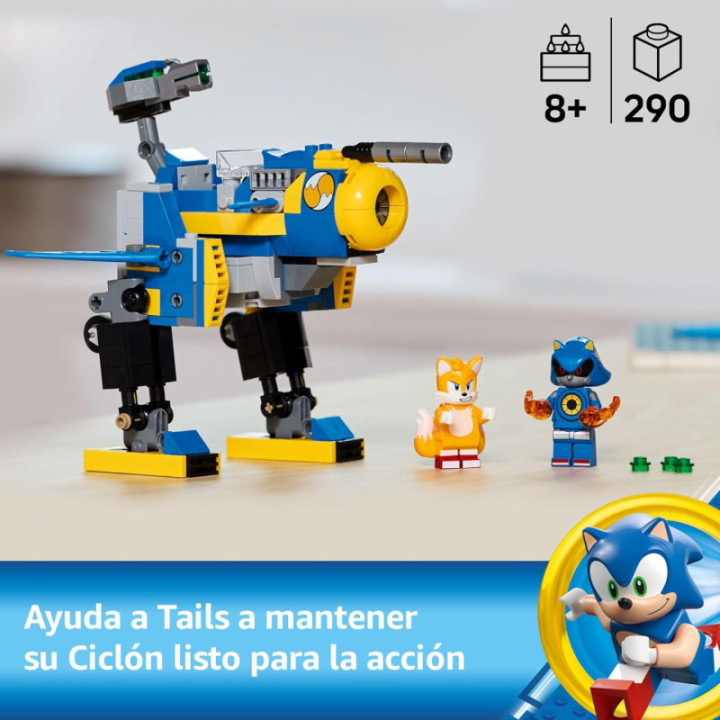 LEGO Sonic 77002 Ciclón vs. Metal Sonic, meca transformable de Tails