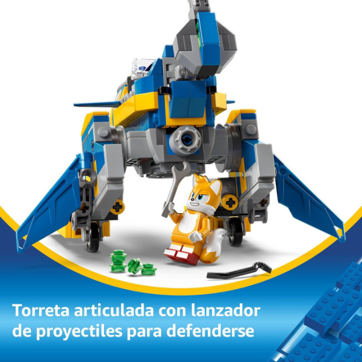 LEGO Sonic 77002 Ciclón vs. Metal Sonic, meca transformable de Tails