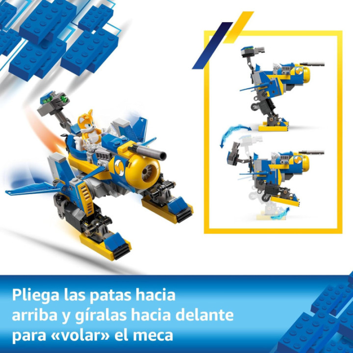LEGO Sonic 77002 Ciclón vs. Metal Sonic, meca transformable de Tails