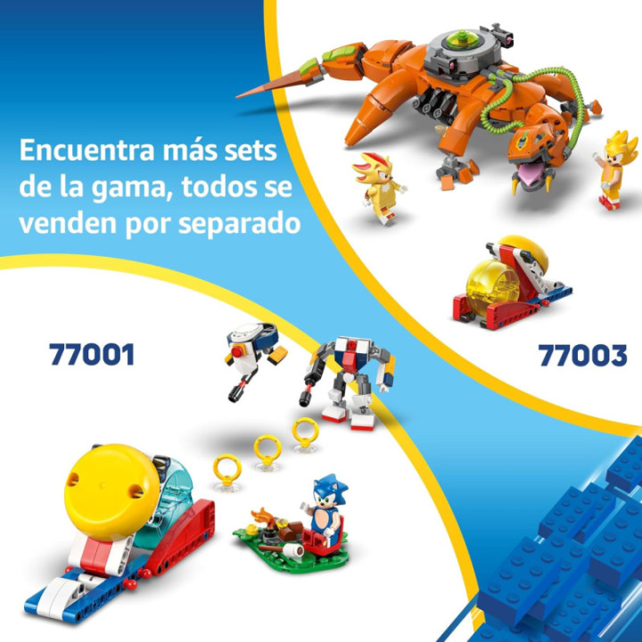 LEGO Sonic 77002 Ciclón vs. Metal Sonic, meca transformable de Tails