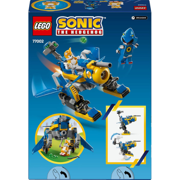 LEGO Sonic 77002 Ciclón vs. Metal Sonic, meca transformable de Tails