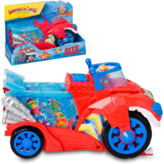 SUPERTHINGS Bite Attack, vehículo de Doc Vroom con figura exclusiva y cárcel extraíble