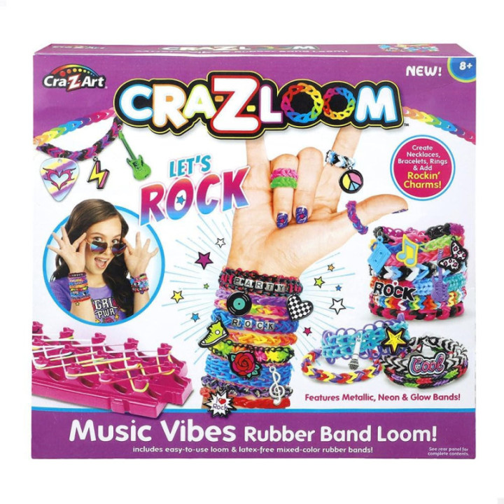 Cra-Z-Art telar de pulseras con 600 gomas sin látex y abalorios