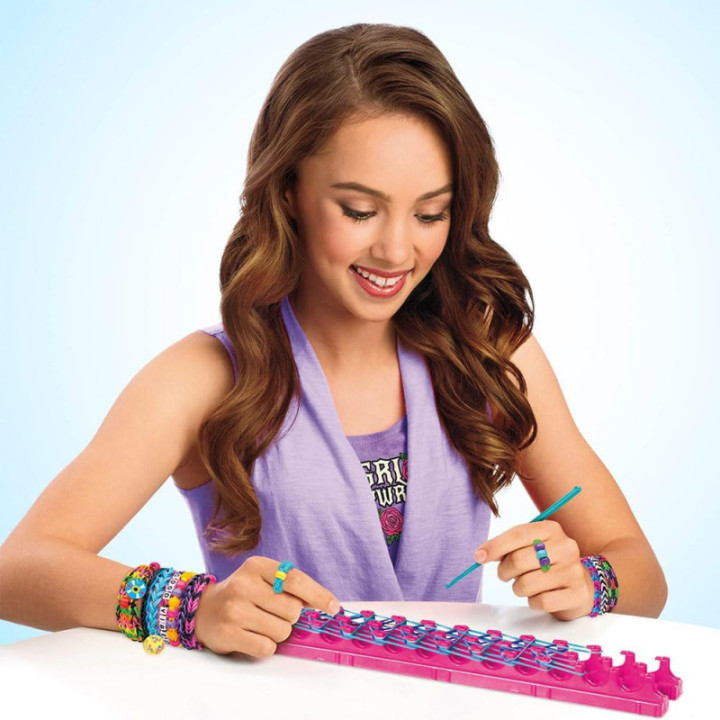 Cra-Z-Art telar de pulseras con 600 gomas sin látex y abalorios