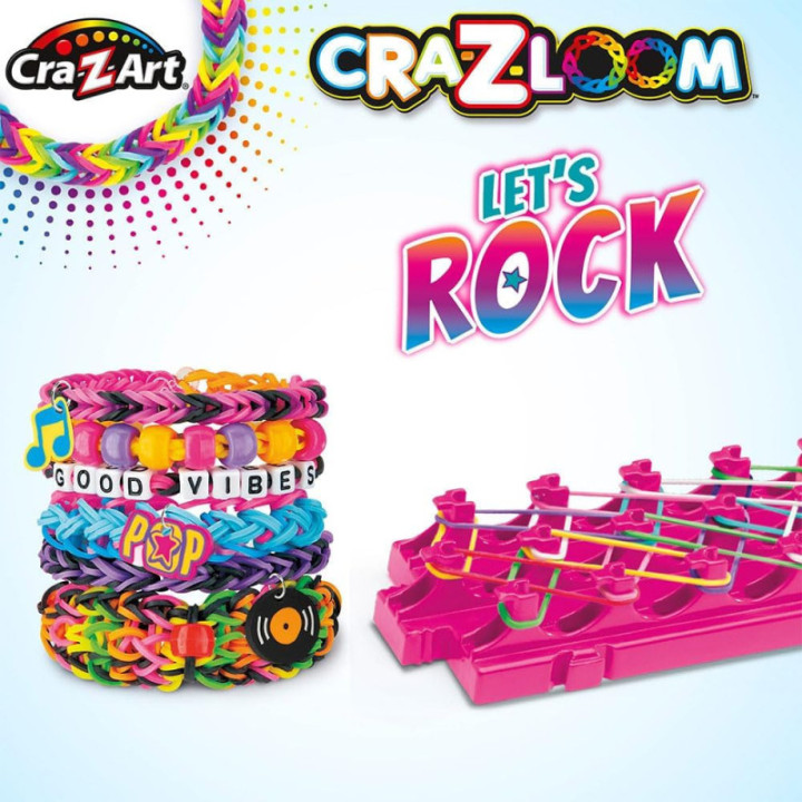 Cra-Z-Art telar de pulseras con 600 gomas sin látex y abalorios