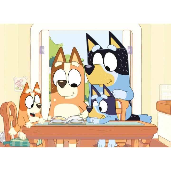 Lisciani Bluey puzzle de doble cara de 24 piezas, 50 × 35 cm