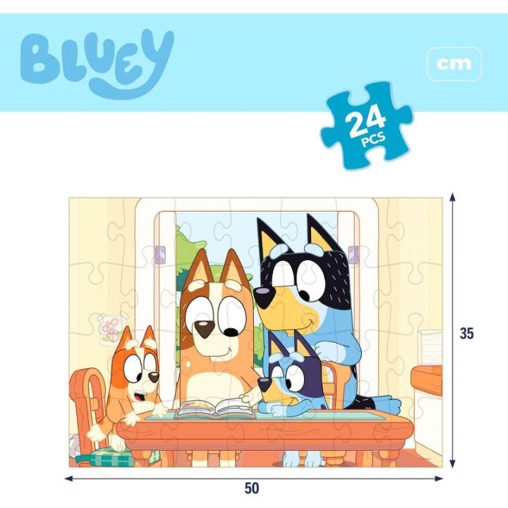 Lisciani Bluey puzzle de doble cara de 24 piezas, 50 × 35 cm