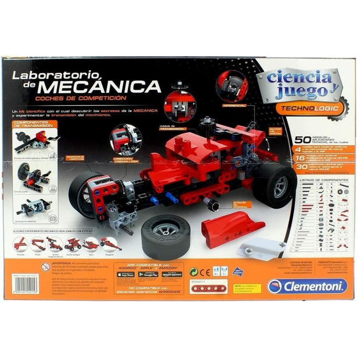 Clementoni Laboratorio de Mecánica Fórmula, 50 proyectos de coches