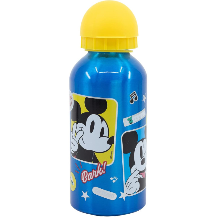 Stor cantimplora infantil de aluminio Mickey Mouse, 400 ml