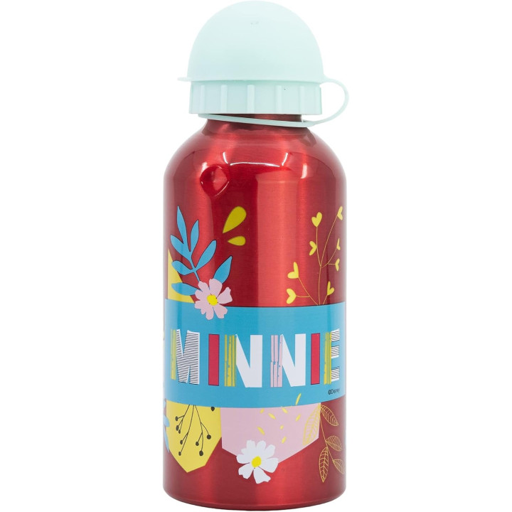 Stor cantimplora infantil de aluminio Minnie Mouse, 400 ml