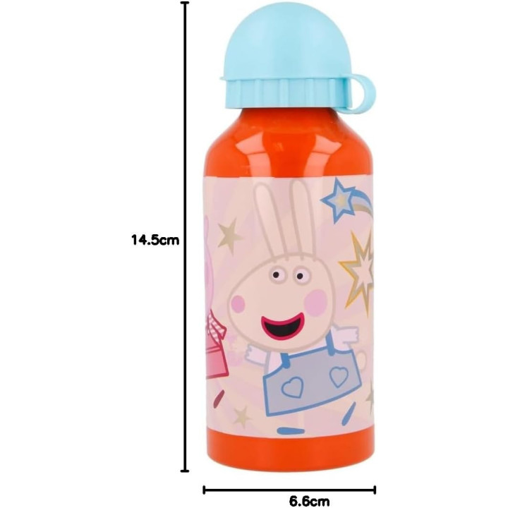 Peppa Pig Kindness Counts, cantimplora infantil de aluminio de 400 ml