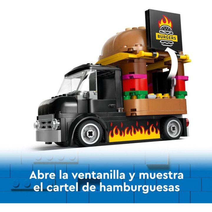 LEGO City 60404 Camión Hamburguesería con 2 minifiguras