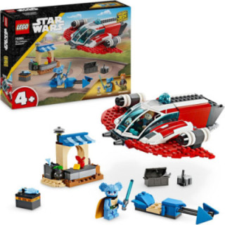 LEGO Star Wars 75384 The Crimson Firehawk, nave y moto speeder con 3 personajes
