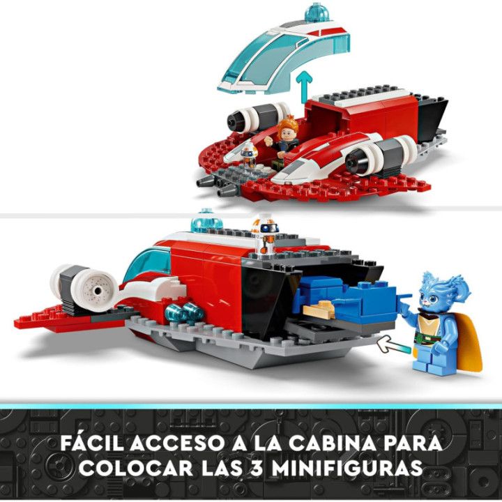 LEGO Star Wars 75384 The Crimson Firehawk, nave y moto speeder con 3 personajes