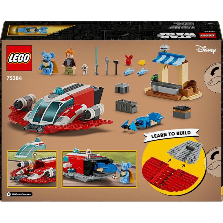LEGO Star Wars 75384 The Crimson Firehawk, nave y moto speeder con 3 personajes