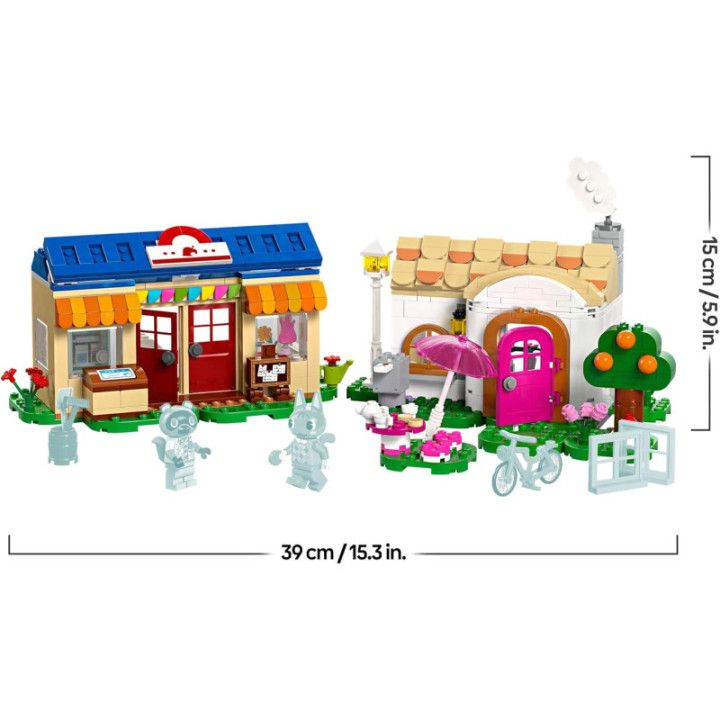 LEGO Animal Crossing MiniNook y casa de Minina, set de construcción