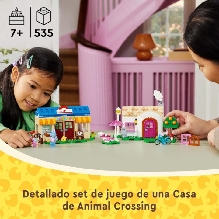 LEGO Animal Crossing MiniNook y casa de Minina, set de construcción