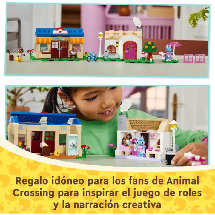 LEGO Animal Crossing MiniNook y casa de Minina, set de construcción