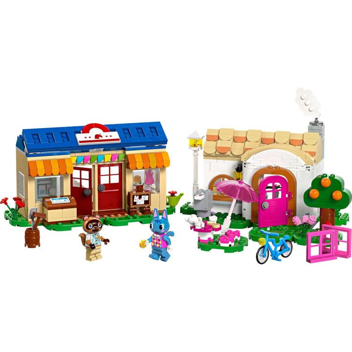 LEGO Animal Crossing MiniNook y casa de Minina, set de construcción