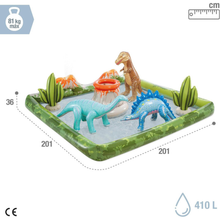 Intex 56132, centro de juegos acuático Dinosaurios de 410 litros