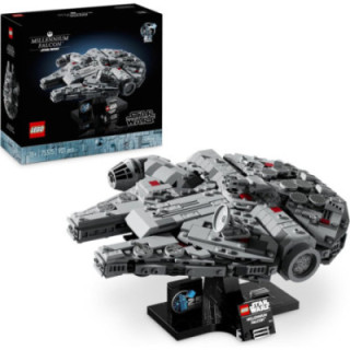 LEGO Star Wars 75375 Halcón Milenario, maqueta de exposición de 921 piezas