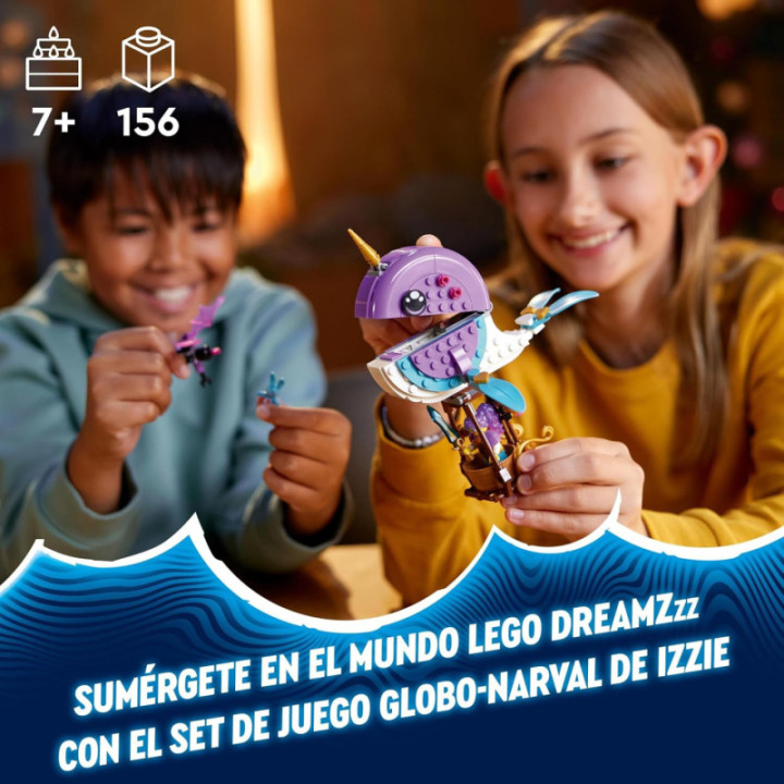 LEGO DREAMZzz 71472 Globo-Narval de Izzie, construcción 2 en 1