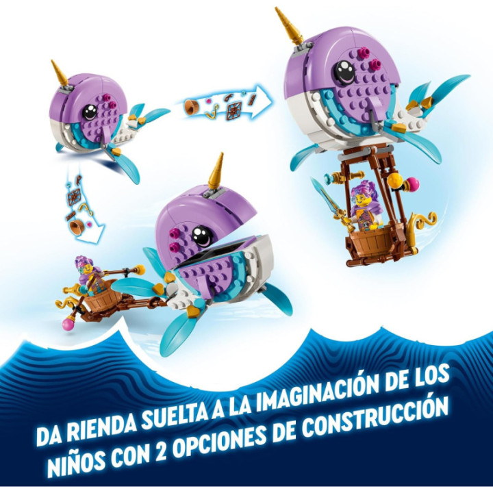 LEGO DREAMZzz 71472 Globo-Narval de Izzie, construcción 2 en 1