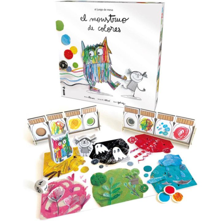 Devir El Monstruo de Colores, juego cooperativo infantil en castellano