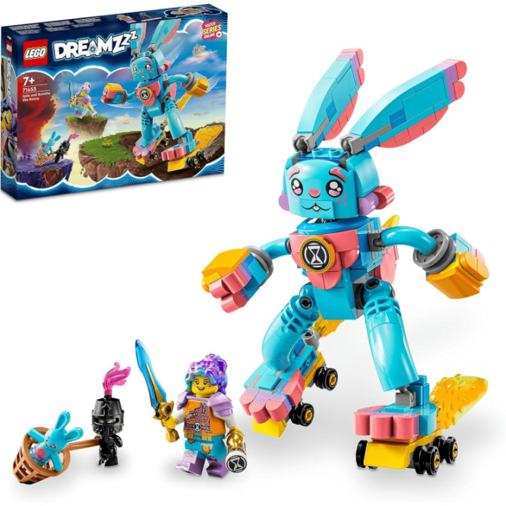 LEGO DREAMZzz 71453 Izzie y el conejo Bunchu, figura construible 2 en 1