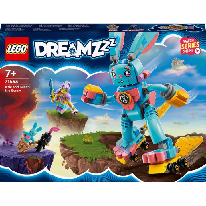 LEGO DREAMZzz 71453 Izzie y el conejo Bunchu, figura construible 2 en 1