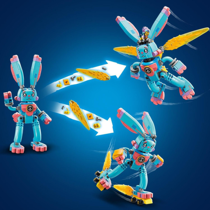 LEGO DREAMZzz 71453 Izzie y el conejo Bunchu, figura construible 2 en 1