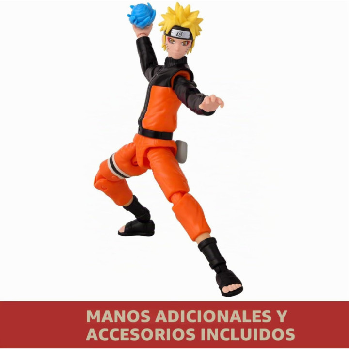Bandai Anime Heroes Naruto Uzumaki, figura articulada de 17 cm