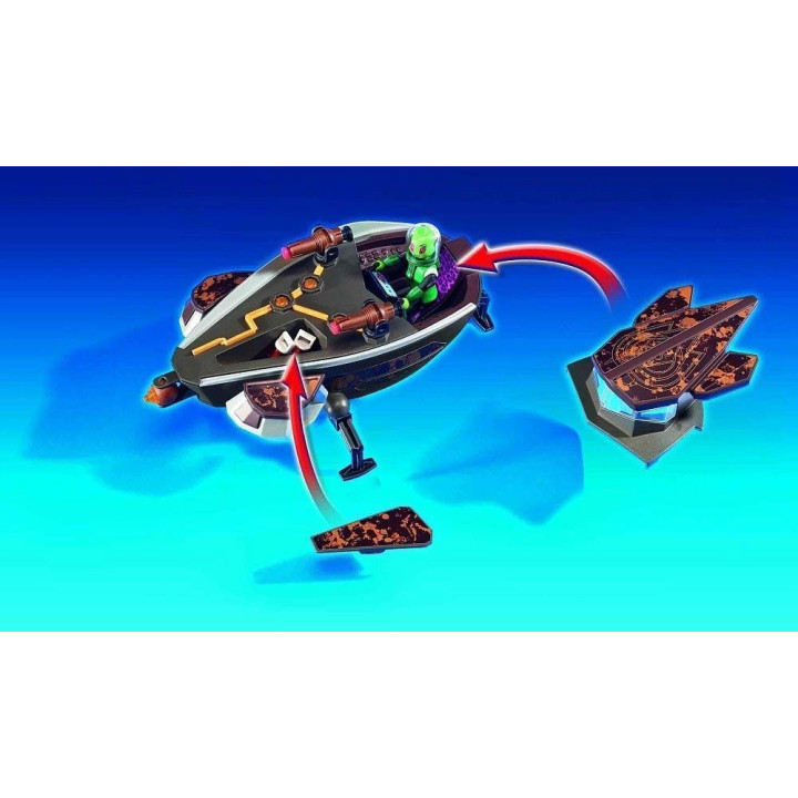 Playmobil Super 4 Gene y Sykroniano con Nave, multicolo - GBLA