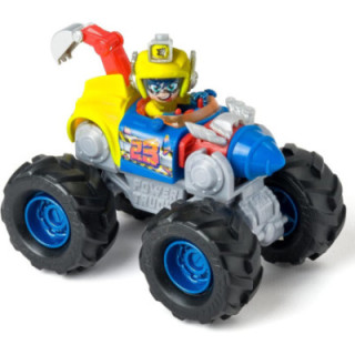 T-Racers Turbo Digger, Power Truck con coche y piloto Super Miner exclusivos