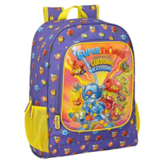 Safta Superthings Guardians of Kazoom, mochila escolar adaptable a carro, 32 × 14 × 42 cm