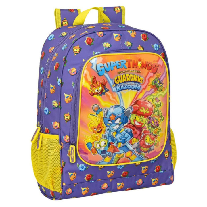 Safta Superthings Guardians of Kazoom, mochila escolar adaptable a carro, 32 × 14 × 42 cm