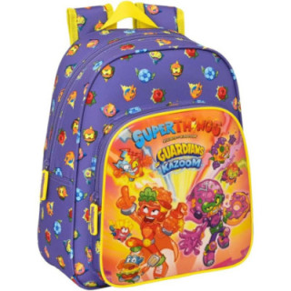 Safta Superthings Guardians of Kazoom, mochila infantil adaptable a carro, 27 × 33 × 10 cm