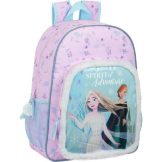 Safta Frozen II Spirit of Adventure, mochila M180 azul claro y malva