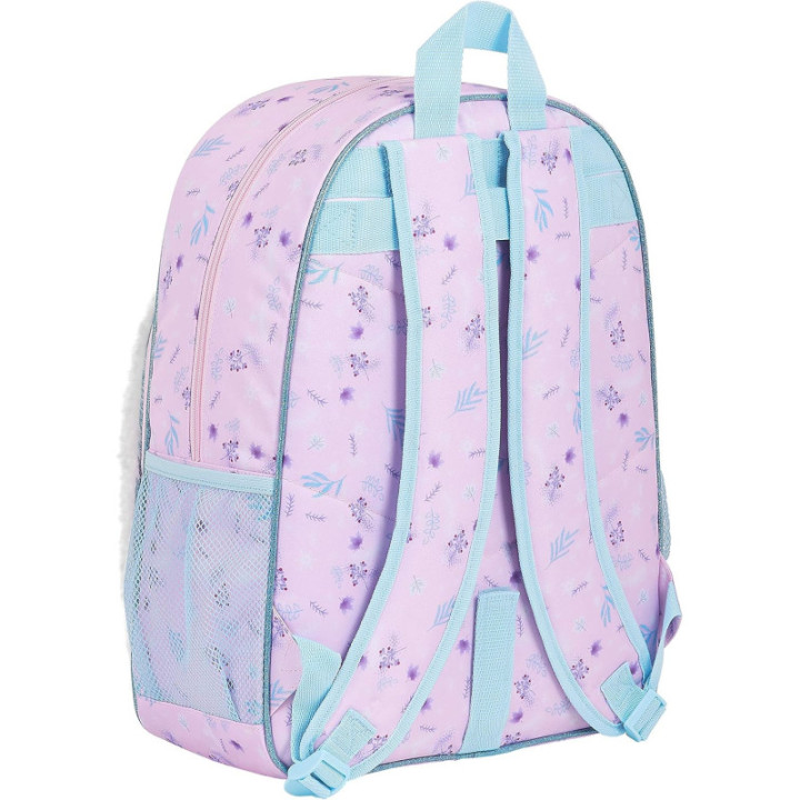 Safta Frozen II Spirit of Adventure, mochila M180 azul claro y malva