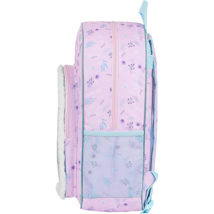 Safta Frozen II Spirit of Adventure, mochila M180 azul claro y malva