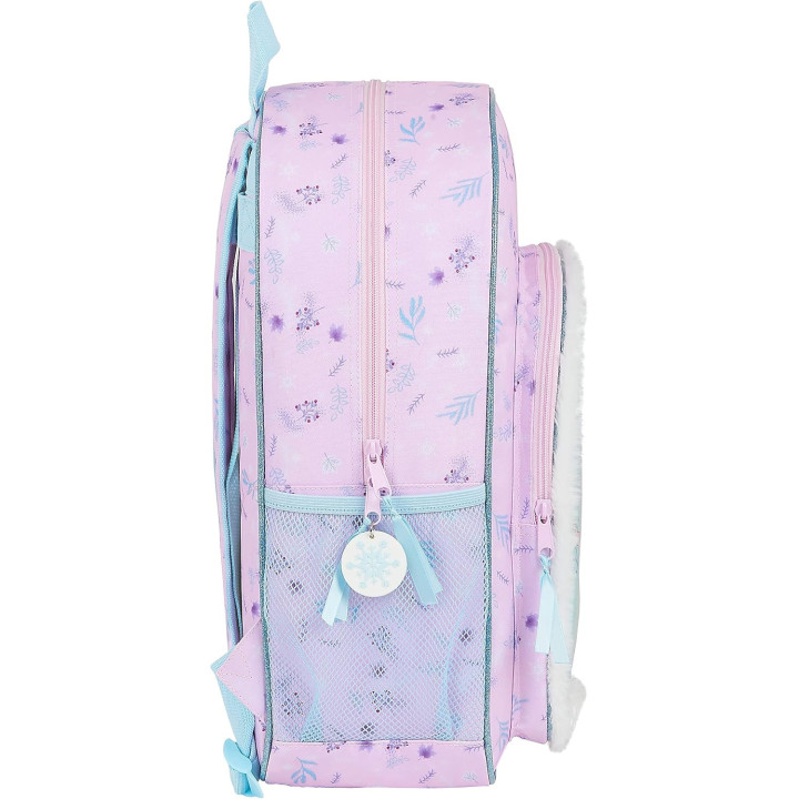 Safta Frozen II Spirit of Adventure, mochila M180 azul claro y malva